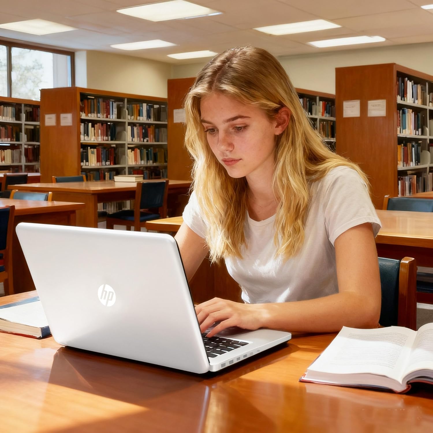 HP Ultrabook Laptop with Copilot AI & Office 365 • Intel High Performance CPU • 8GB RAM • 1.3TB Storage (320GB SSD and 1TB OneDrive) • Windows 11 w/o Earbuds