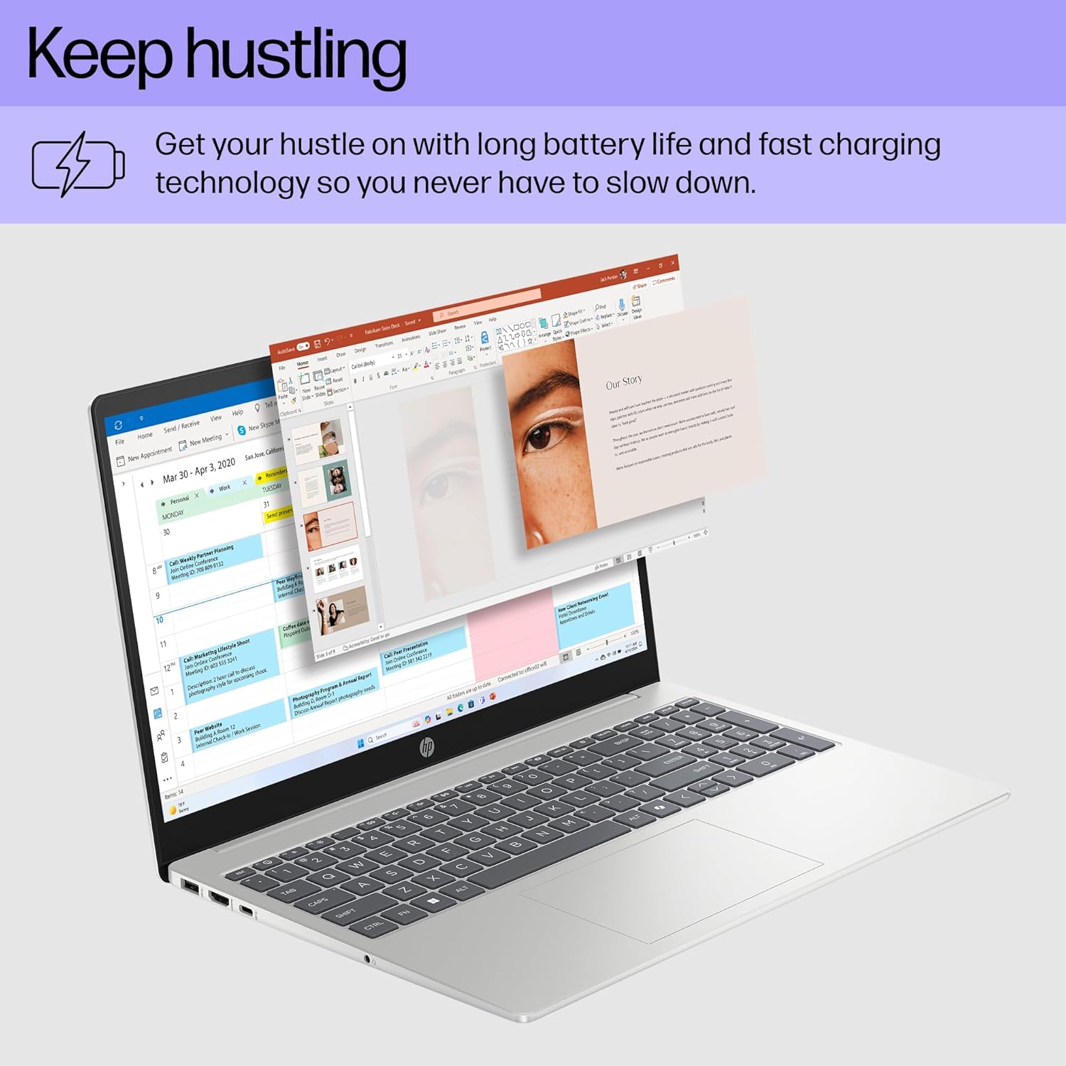 HP 15.6 inch Laptop, HD Touchscreen Display, AMD Ryzen 3 7320U, 8 GB RAM, 128 GB SSD, AMD Radeon Graphics, Windows 11 Home in S Mode, Natural Silver, 15- fc0099nr