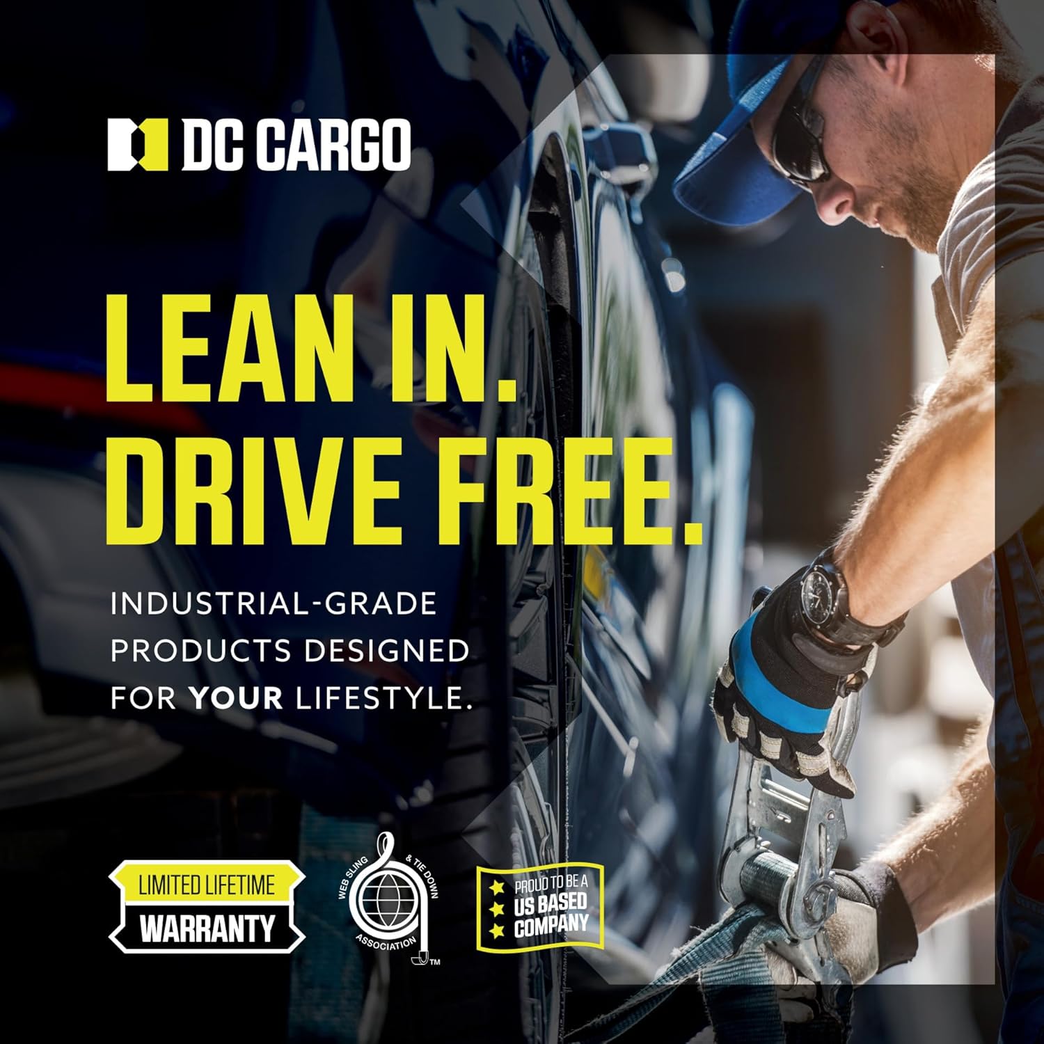 DC Cargo Mall E Track Tie Down Rail Kit 8' (4 Pack) for Garages, Vans, Trailers, Motorcycle Tie Downs, ATV Mountings - Powder-Coat Black - Secure Cargo & Heavy Loads Up to 2,000 lbs