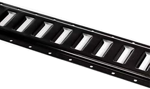 DC Cargo Mall E Track Tie Down Rail Kit 8' (4 Pack) for Garages, Vans, Trailers, Motorcycle Tie Downs, ATV Mountings - Powder-Coat Black - Secure Cargo & Heavy Loads Up to 2,000 lbs