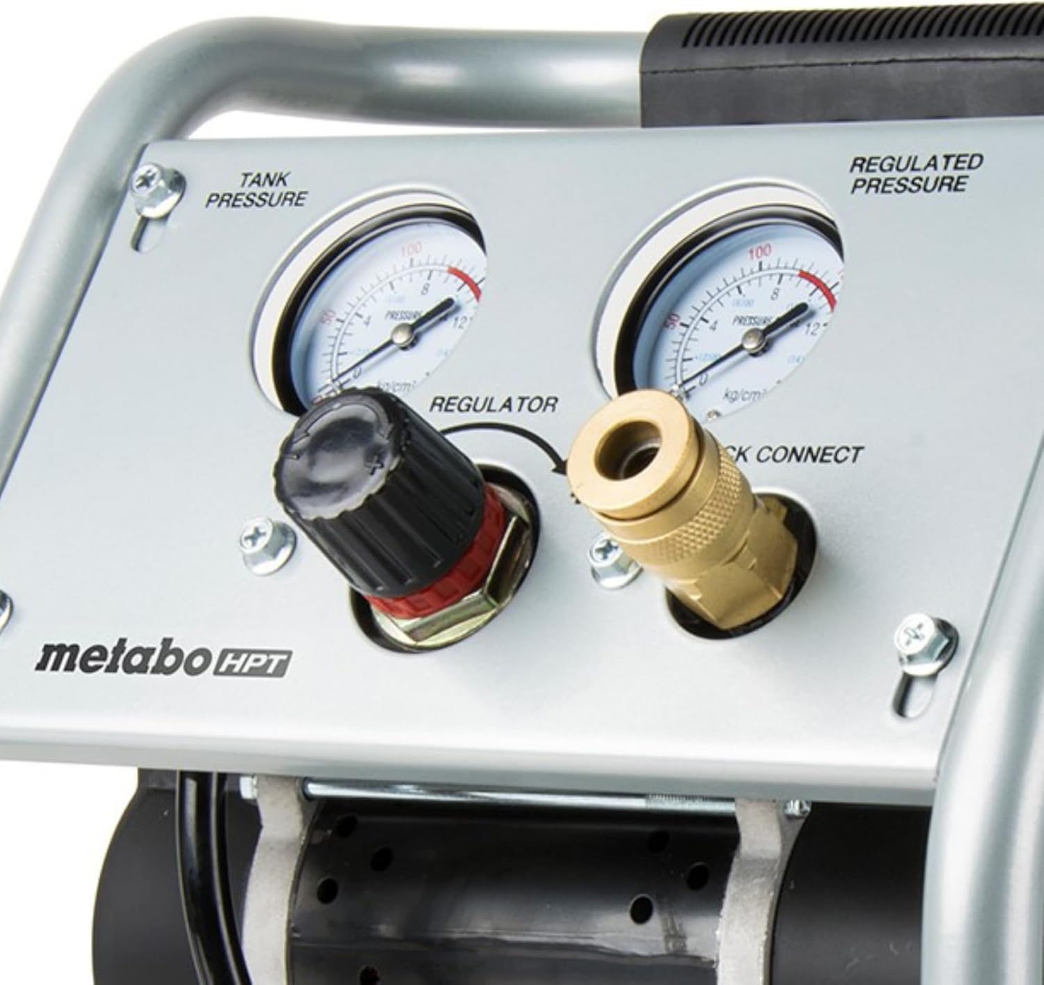 Metabo HPT Quiet Air Compressor, Portable 1 Gallon Oil-Free Air Compressor, Ultra-Quiet Operation at 59 dB, Universal Quick Coupler for Fast Tool Changes, Compact and Lightweight, EC28M