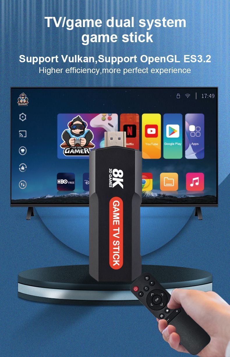 Game TV Stick – 8K Ultra HD Gaming & Entertainment Hub