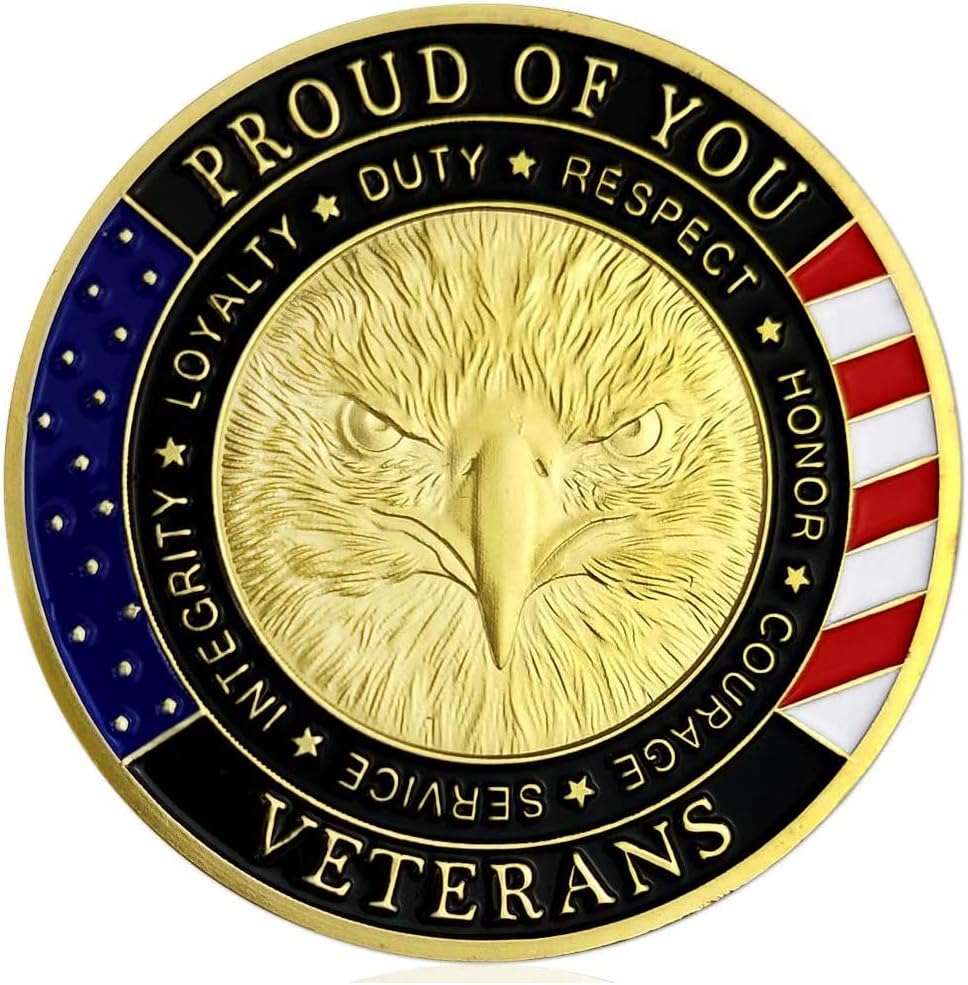 Thank You for Your Service Military Commemorative Coins Veterans Challenge Coin
