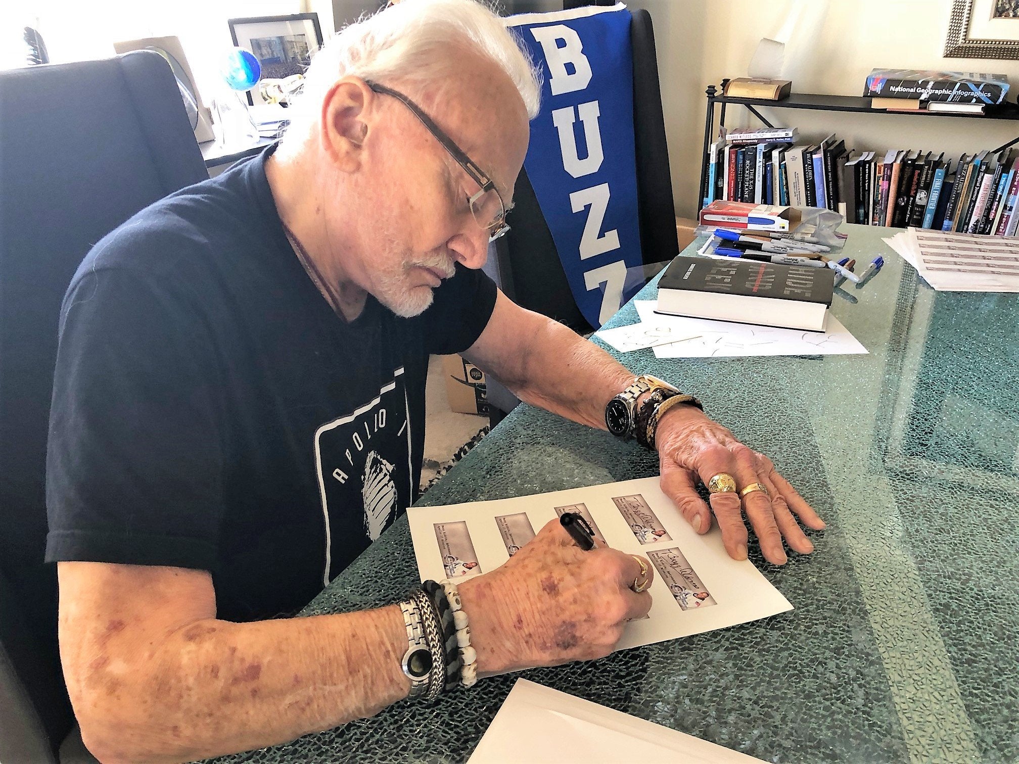 Apollo 11 50th Anniversary 5 Oz Silver One Dollar Buzz Aldrin Autographed Presentation